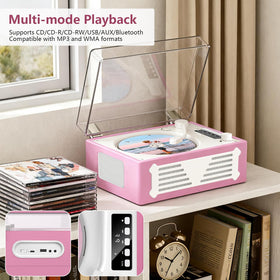 VICTRESS back panel ports with USB, AUX, and headphone jack for versatile connections