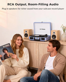 VICTRESS built-in speakers delivering fuller sound for room listening
