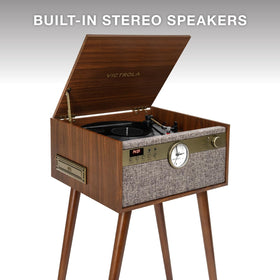 Victrola Century Signature+ 18-inch legs elevate listening and room presence.