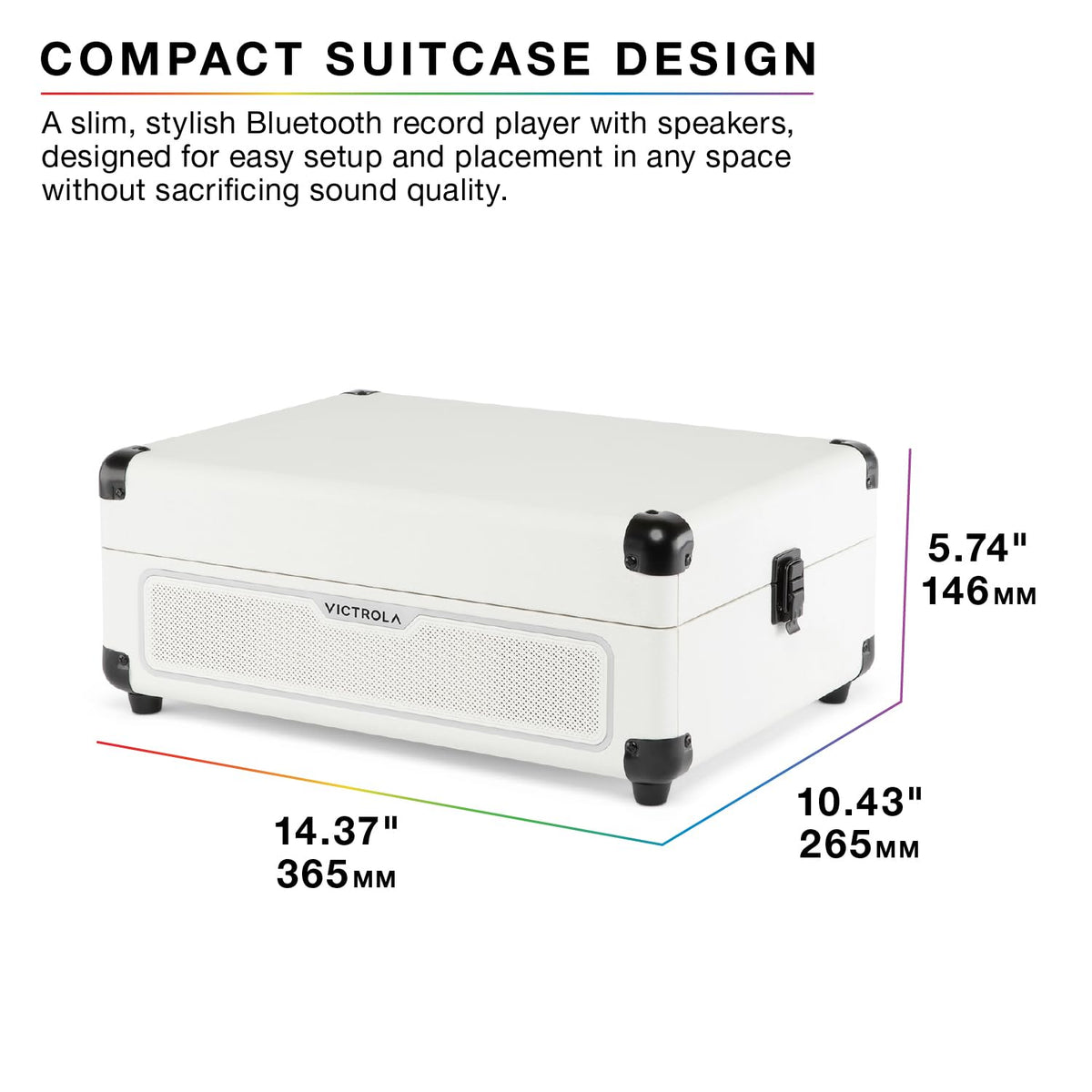 Victrola Journey Glow versatile inputs enable flexible listening with multiple devices.
