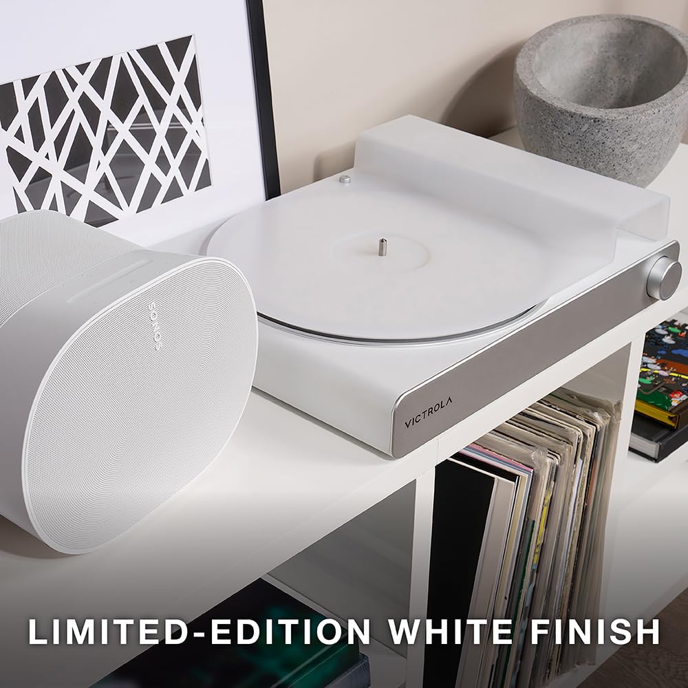 Victrola Stream Carbon Wi-Fi setup enables wireless music to your speakers.