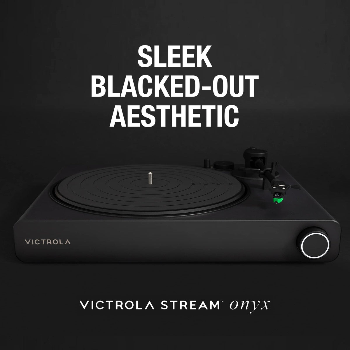Victrola Stream Onyx premium cartridge options for detailed playback.