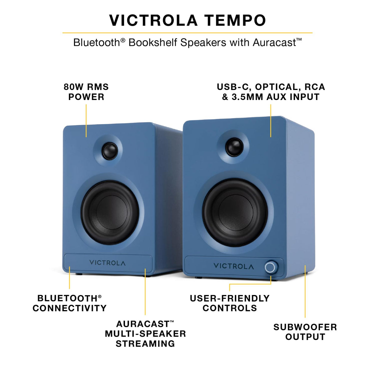 Victrola Tempo enables Bluetooth streaming for easy wireless listening from any device