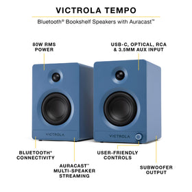 Victrola Tempo enables Bluetooth streaming for easy wireless listening from any device