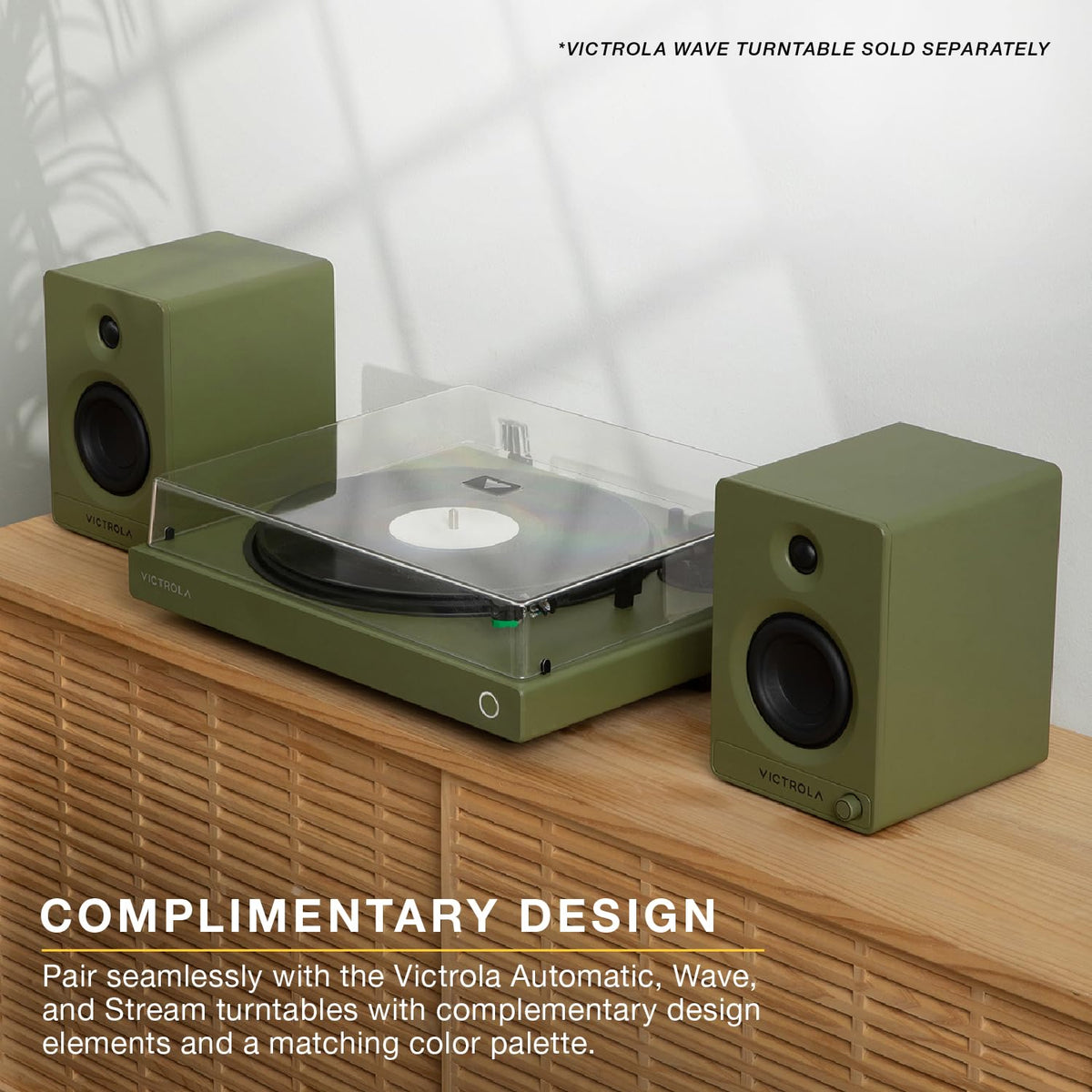 Victrola Tempo optical input for connecting high-quality TV audio