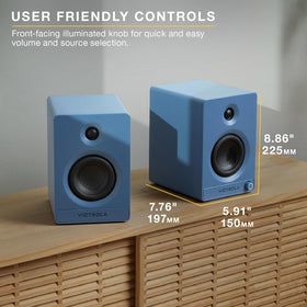 Victrola Tempo subwoofer output with bass filter for enhanced low end