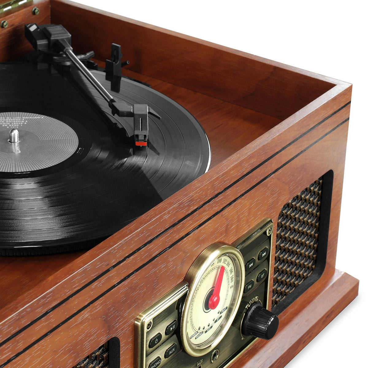 Victrola VTA-250B-MAH Bluetooth streaming for wireless music from devices