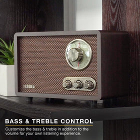 Victrola Willow bass and treble controls for tone shaping in real time
