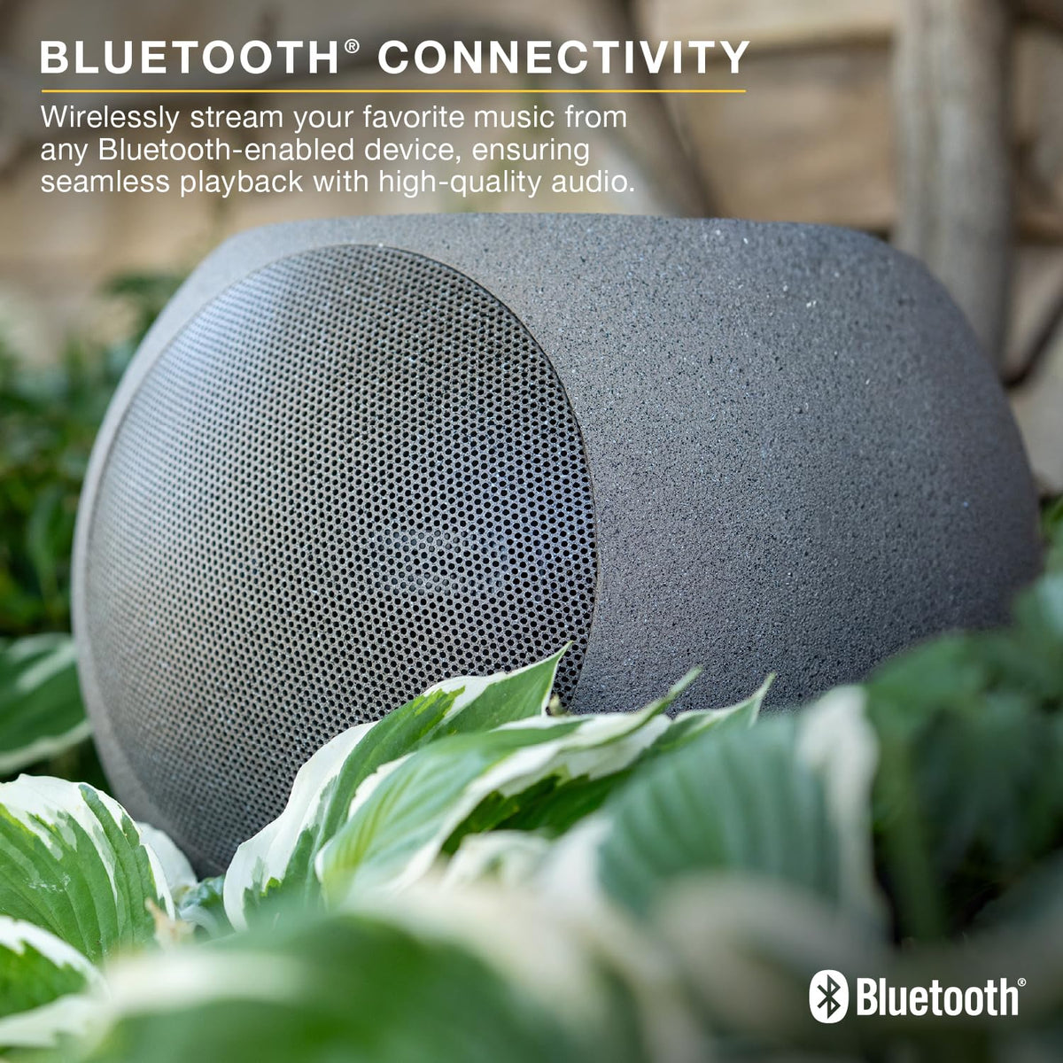 Victrola Zen long-lasting battery supports all-day listening outdoors.