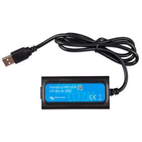Victron Energy MK3-USB interface connects VE.Bus devices to USB for quick configuration.