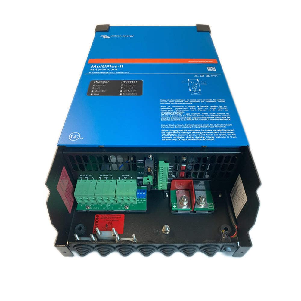 Victron Energy MultiPlus-II side view, dual-function inverter and charger for seamless energy management