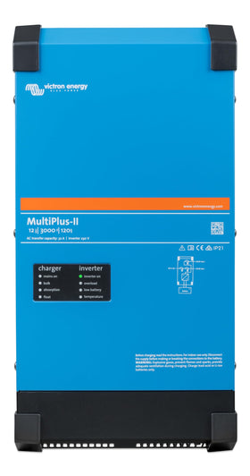 Victron Energy MultiPlus-II inverter powering a cabin with clean energy