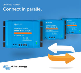 Victron Energy Orion-Tr installation-ready unit supports flexible voltage and isolated configurations.