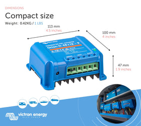 Victron Energy Orion-Tr IP43 protection on housing indicating splash resistance