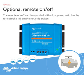 Victron Energy Orion-Tr IP43 protection shows splash resistance for damp environments.