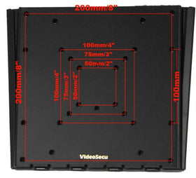 VideoSecu supports up to 80 lbs, suitable for most 27–47 inch displays.
