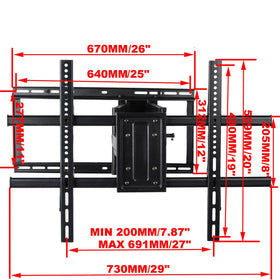 VideoSecu cable-management arm keeps cables tidy and accessible.