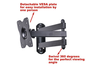 VideoSecu ML12B retracted low profile 2.4 inches to save wall space