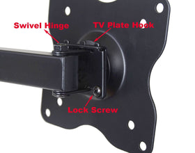 VideoSecu ML12B VESA holes and included hardware pack for easy mounting