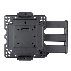 VideoSecu ML531BE2 complete setup on wall demonstrating tidy, space-saving installation.