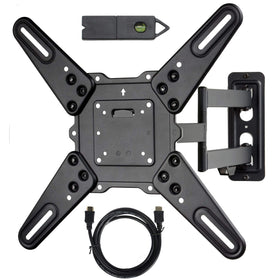 VideoSecu ML531BE2 wall mount close-up showing sturdy steel build for secure TV mounting.