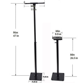 VideoSecu scale comparison with hand showing adjustable height benefit