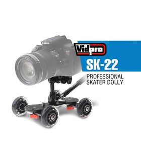 VidPro SK-22 close-up of CNC aluminum chassis for durable stability