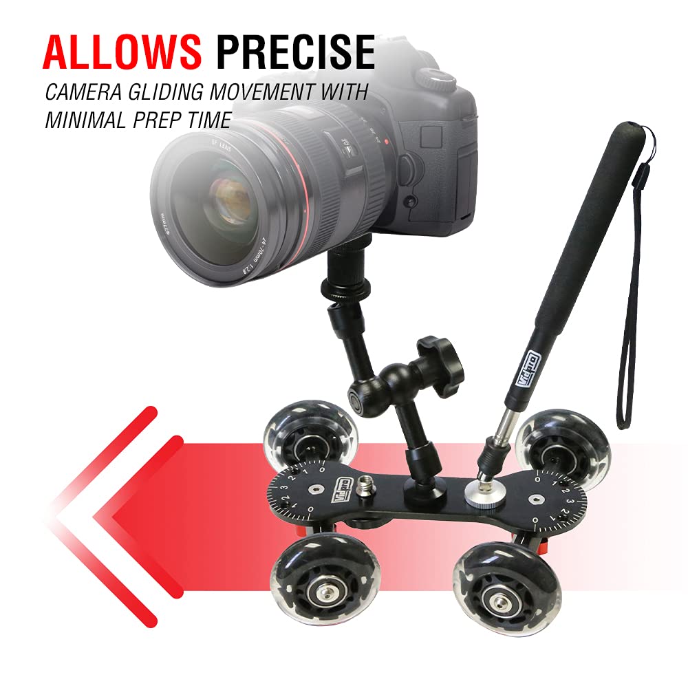 VidPro SK-22 mounting plate with seven threaded points enabling accessory setup