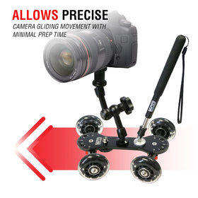 VidPro SK-22 mounting plate with seven threaded points enabling accessory setup