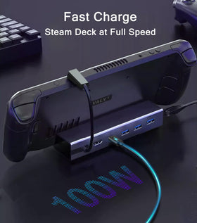 Vienon Steam Deck Dock 100W PD enables fast device charging