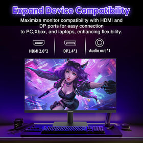 Viewedge 110% sRGB coverage delivers vibrant color in games.