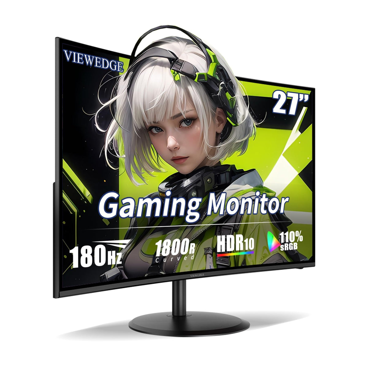 Viewedge 180Hz monitor enables smooth action and rapid response for fast games.