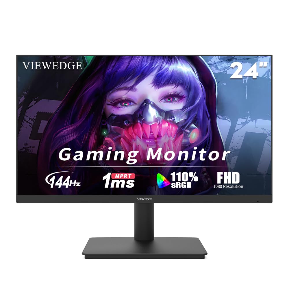 Viewedge 24-inch gaming monitor with 1080p clarity for immersive gaming sessions.