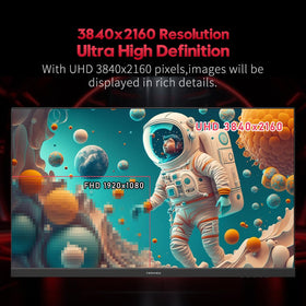 Viewedge 24inch 4K 60Hz monitor showing IPS panel for vibrant colors and wide viewing angles.