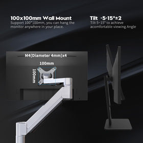 Viewedge 24inch monitor with wall-mount design emphasizes desk-space saving flexibility.