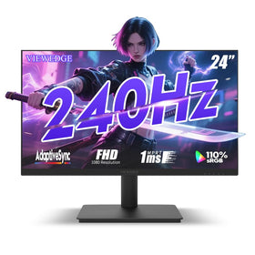Viewedge 24-inch gaming monitor front view with 240Hz for ultra-smooth action.