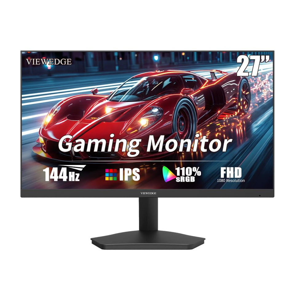 Viewedge 27-inch front view showing crisp 1080p clarity for gaming and productivity
