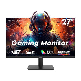 Viewedge 27-inch gaming monitor front view delivering immersive 1080p clarity for fast-paced games.