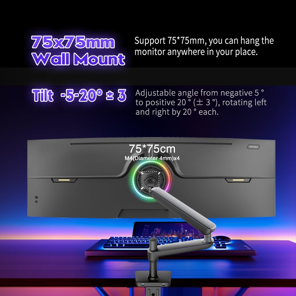 Viewedge 49-inch curved ultrawide monitor HDR-capable for rich visuals.