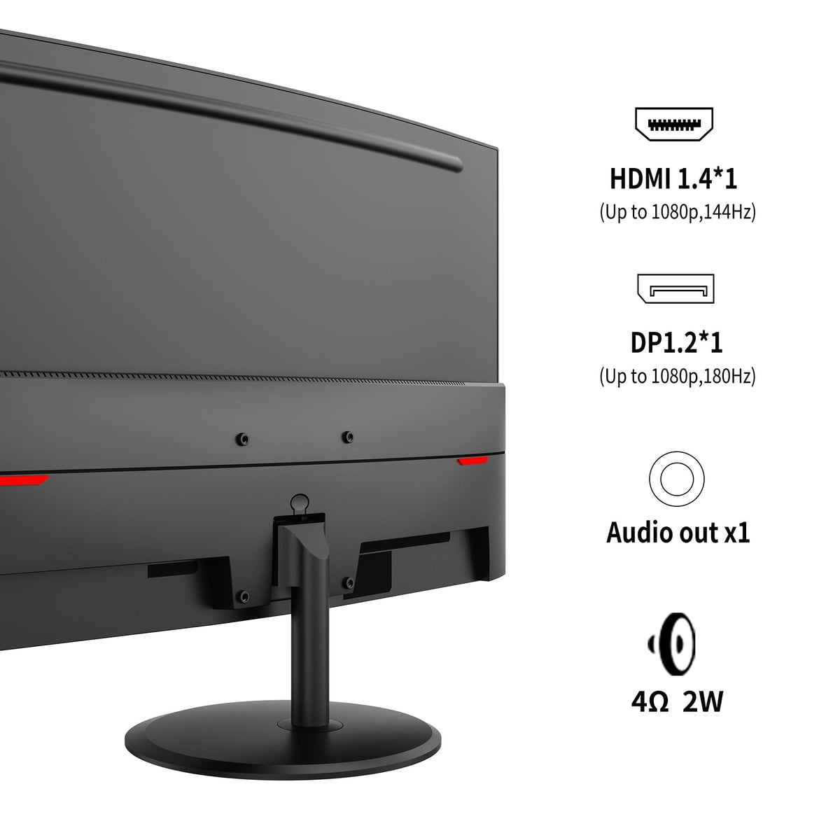 Viewedge compact footprint fits small desks with a wide viewing experience.