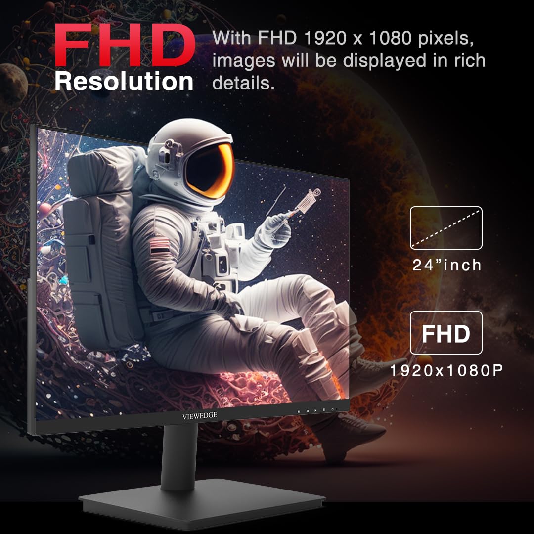 Viewedge 24-inch action shot illustrating 180Hz refresh for fluid motion
