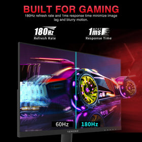 Viewedge 24-inch side view showcasing slim profile for space-saving setups