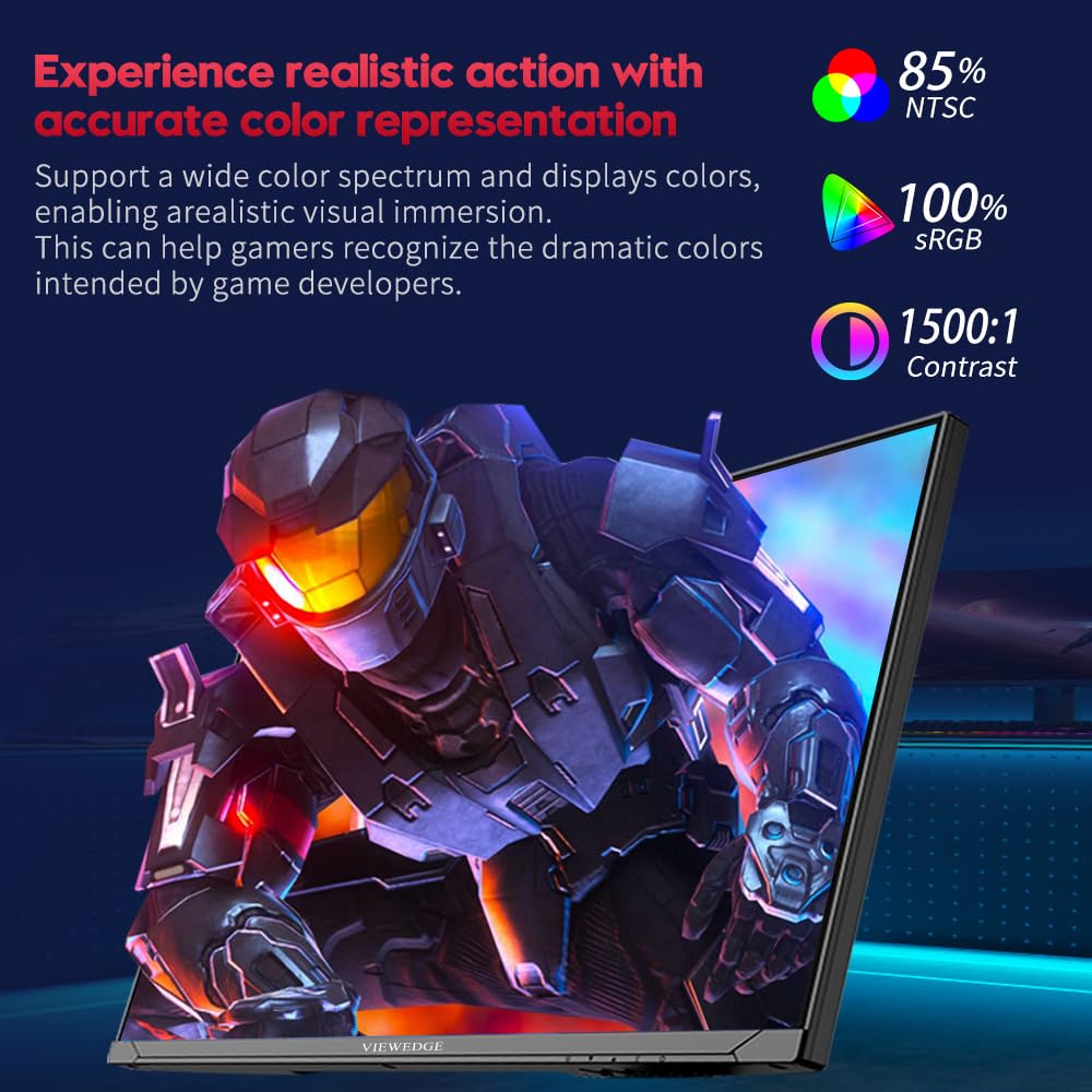 Viewedge vertical rotation and height adjustment for ergonomic comfort