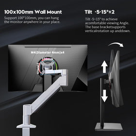 Viewedge wall-mount compatible design saves desk space