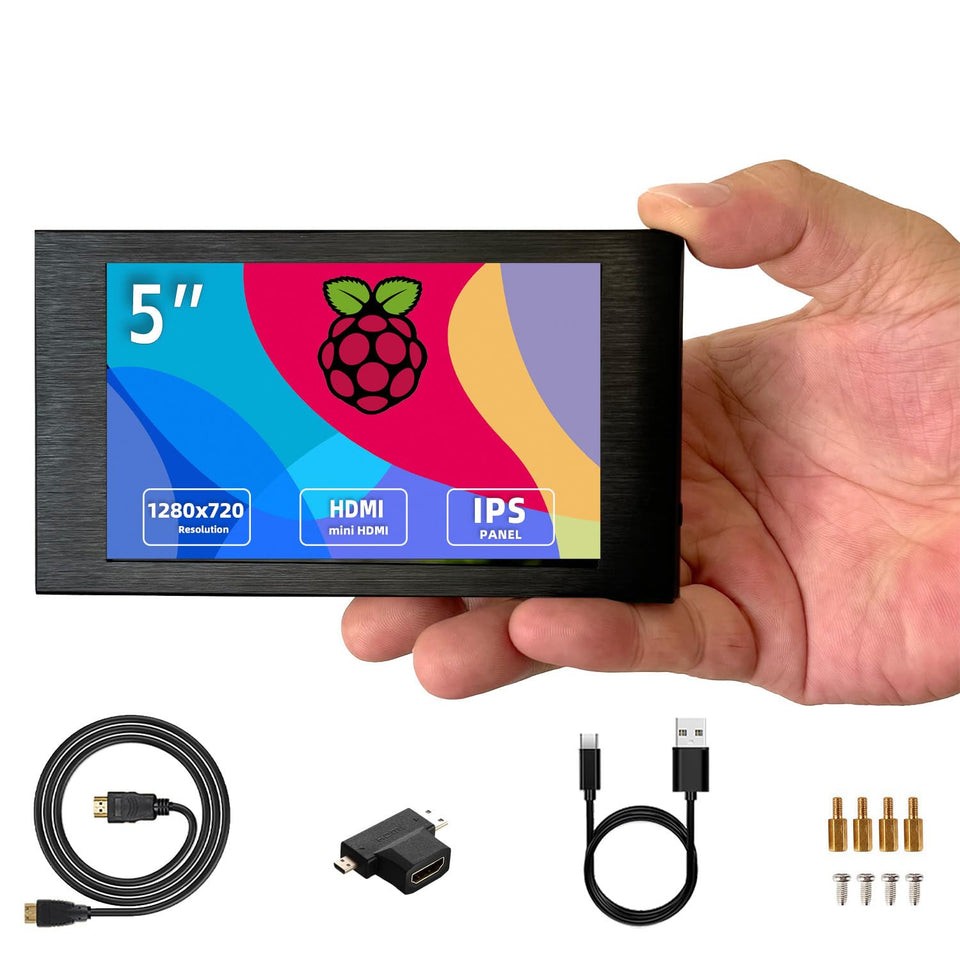 VIEWMEI 5-inch IPS monitor front view for portable desktop setups.