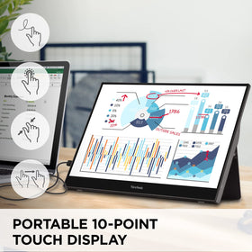 ViewSonic TD1655 10-point touch with stylus for smooth navigation