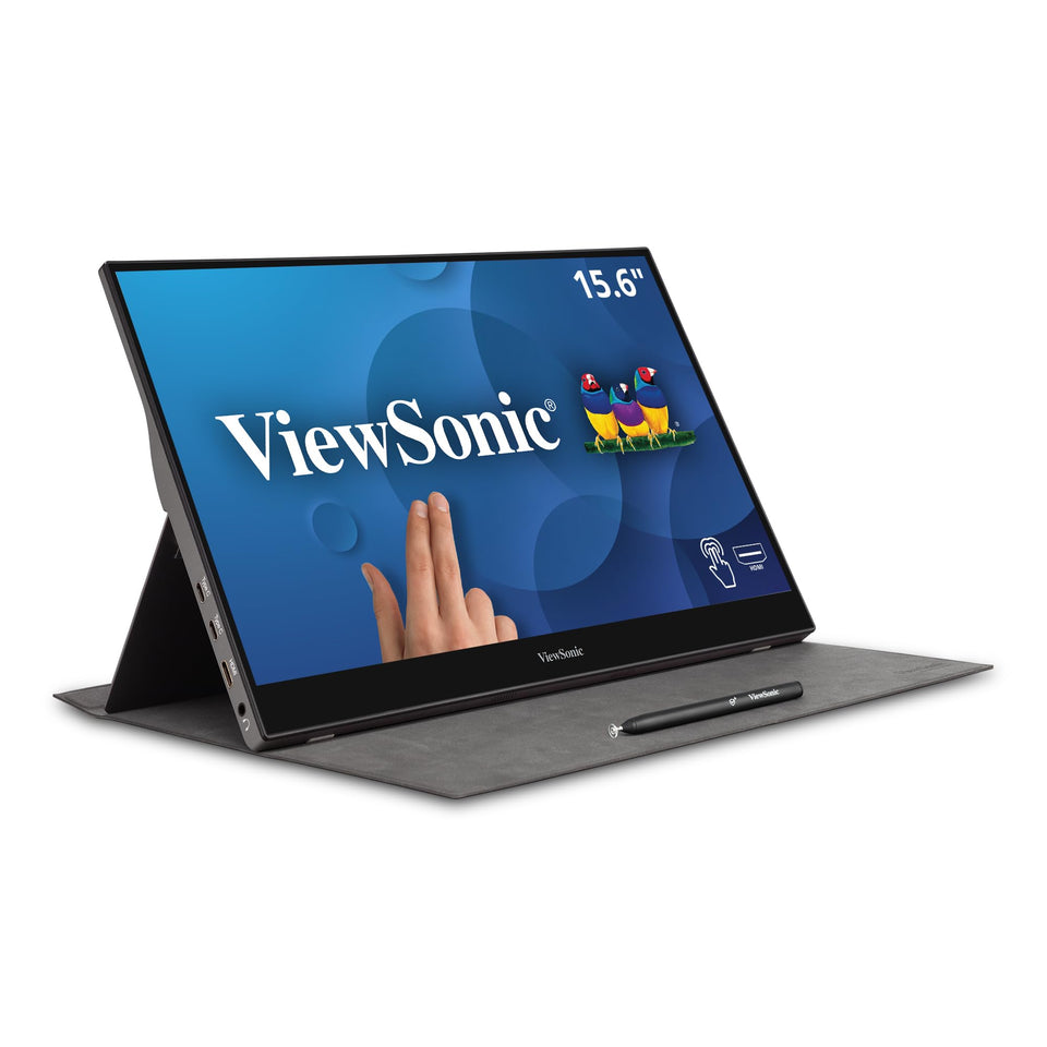 ViewSonic TD1655 portable monitor front view for on-the-go productivity