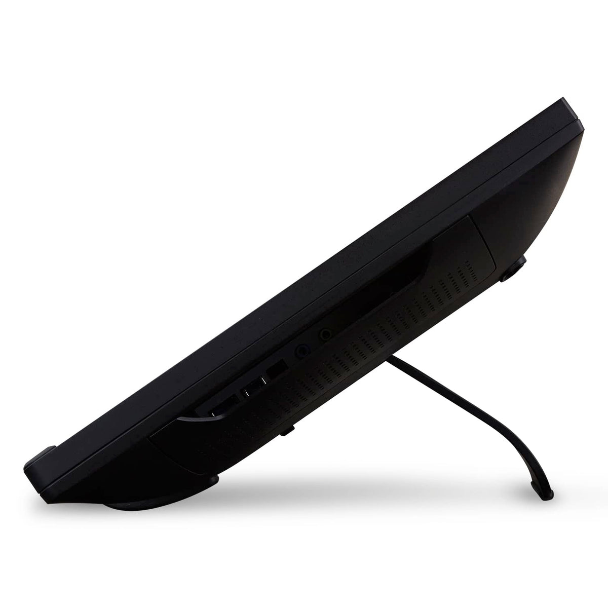ViewSonic TD2230 ergonomic bookstand enabling easy height and tilt adjustment