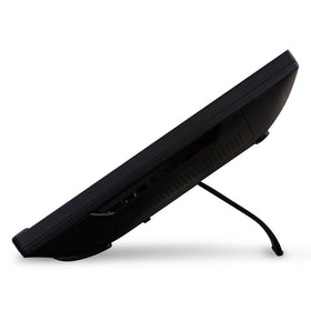 ViewSonic TD2230 ergonomic bookstand enabling easy height and tilt adjustment