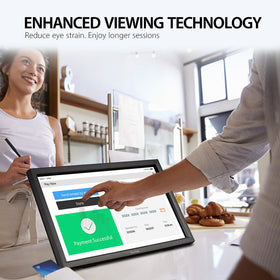 ViewSonic TD2423D eye care features with flicker-free tech and blue light filter